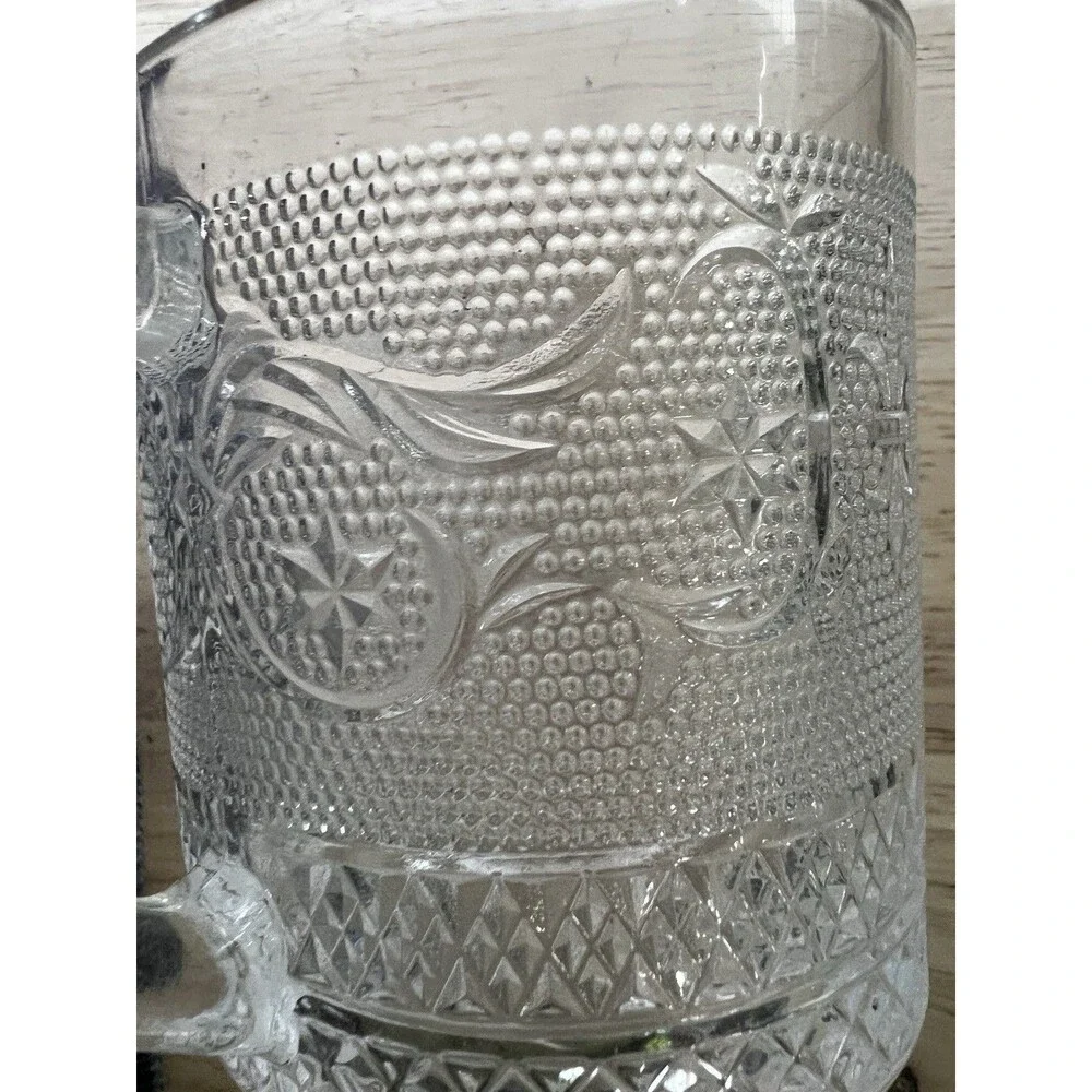 4 Studio Everyday Fleur-de-lis Coffee Multipurpose Mugs Etched new cup clear